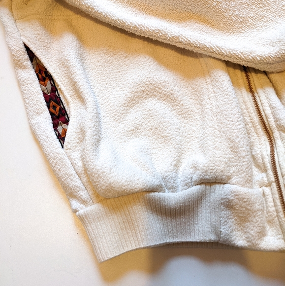Vintage Aztec Cotton Bomber Style Sweater - Picture 4 of 6